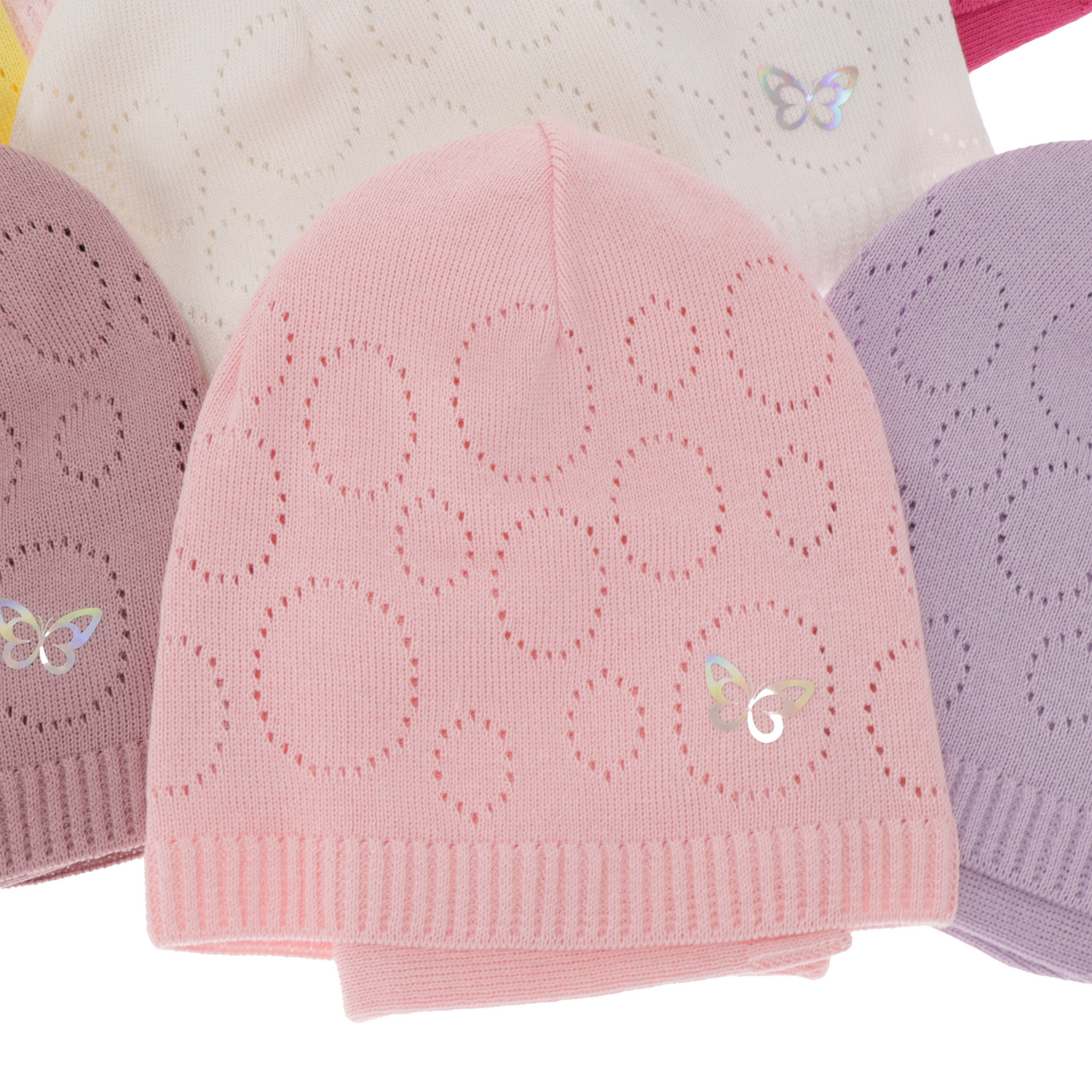 Őszi/tavaszi készlet lányoknak: sapka és nyakmelegítő, pamuttal, lila Amarilla