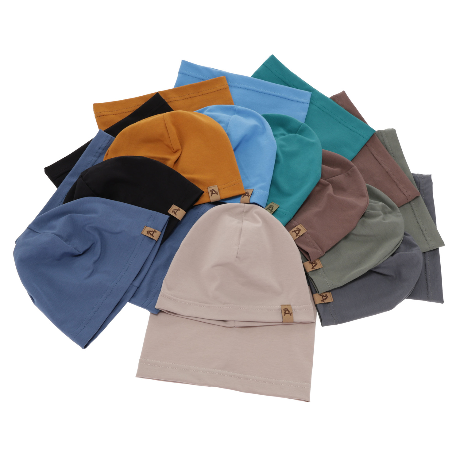 Őszi/tavaszi szett fiúknak: pamut sapka és csősál barna Griffin