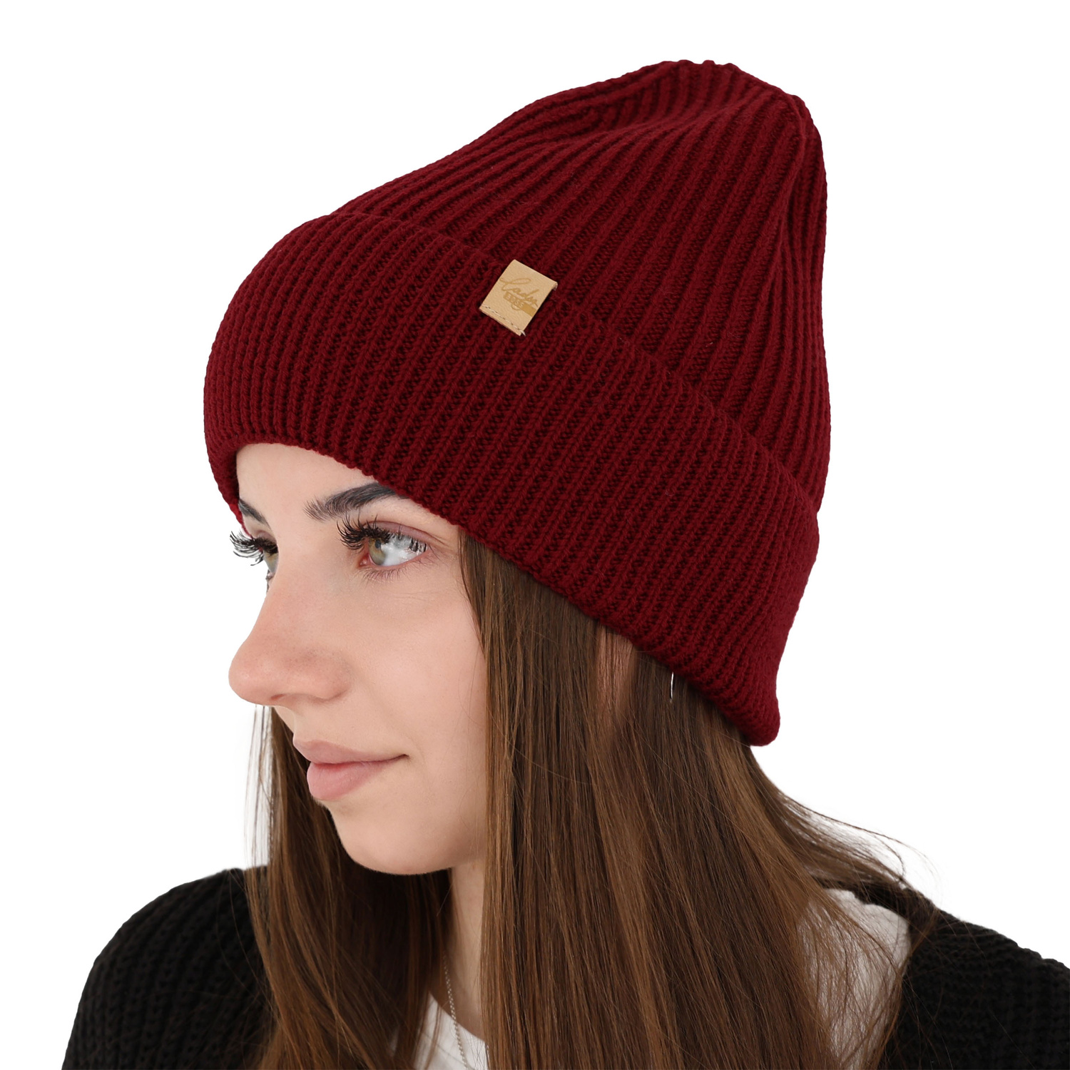 Smaragdzöld női téli sapka 100% extrafine merino gyapjúból Isla