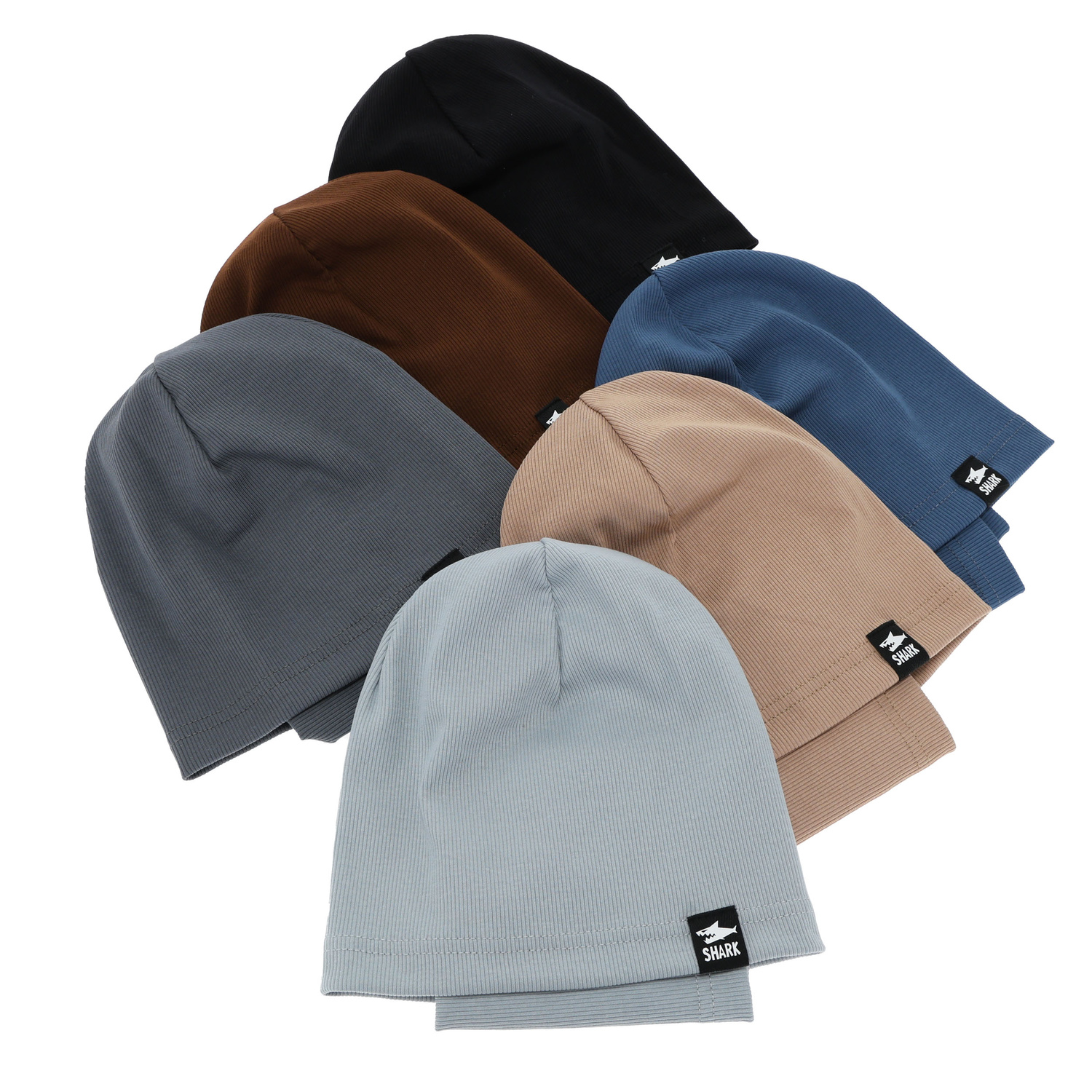 Őszi/tavaszi szett fiúknak: pamut sapka és csősál szürke Rumel