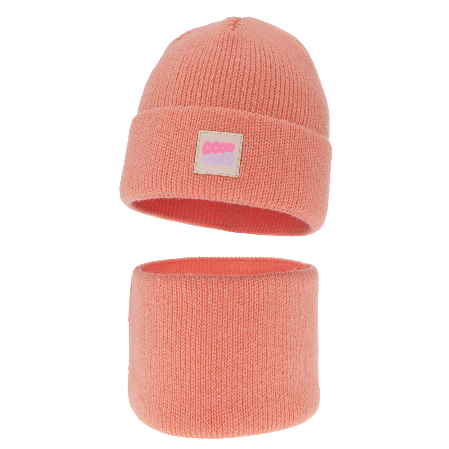 Téli készlet lányoknak: sapka és sál narancssárga Josephin