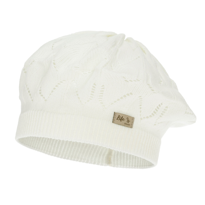 Kislány őszi-tavaszi beret, krémszínű, Liveria