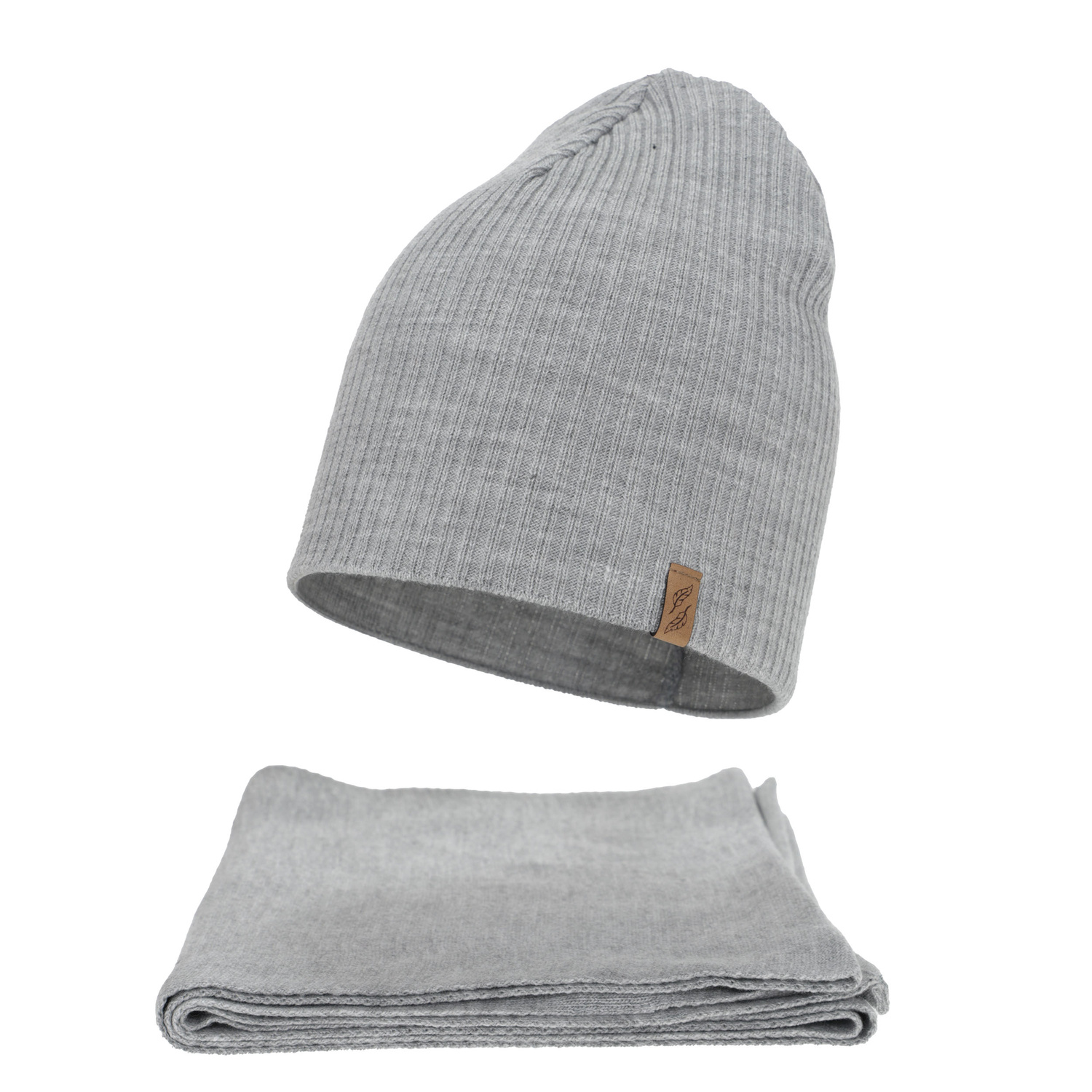 Női téli sapka és sál szett, rózsaszín, Fena