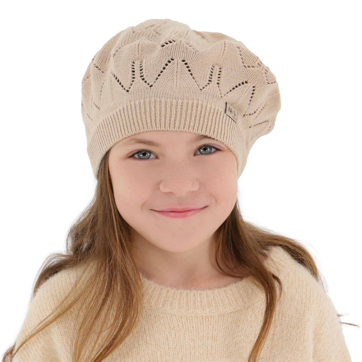Kislány őszi-tavaszi beret, rózsaszín, Liveria