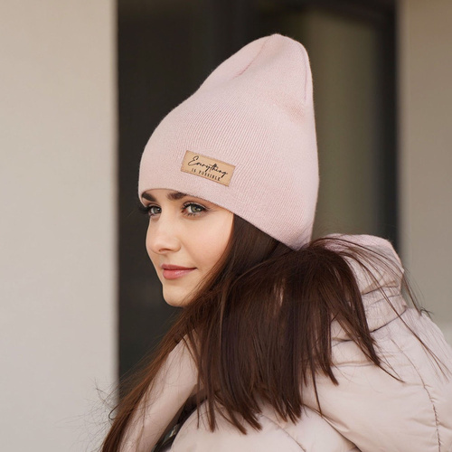 Őszi/tavaszi női szett: rózsaszín sapka és sál Zula