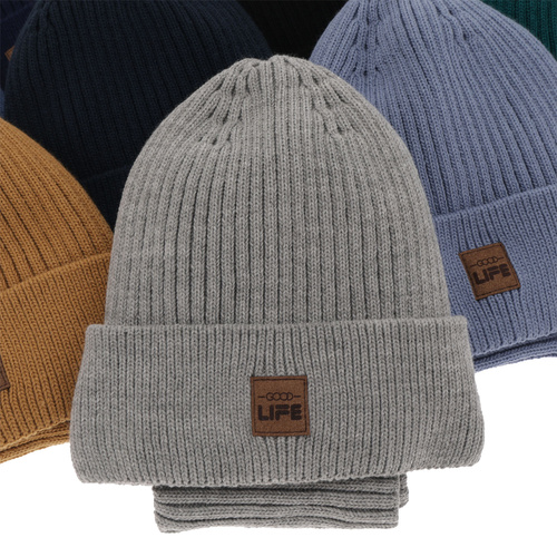 Fiú téli szett: sapka és sál sötétkék Basilio