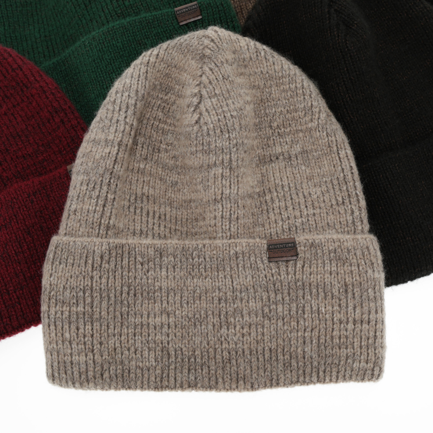 Férfi téli sapka, fekete, merinó gyapjúval, Korins