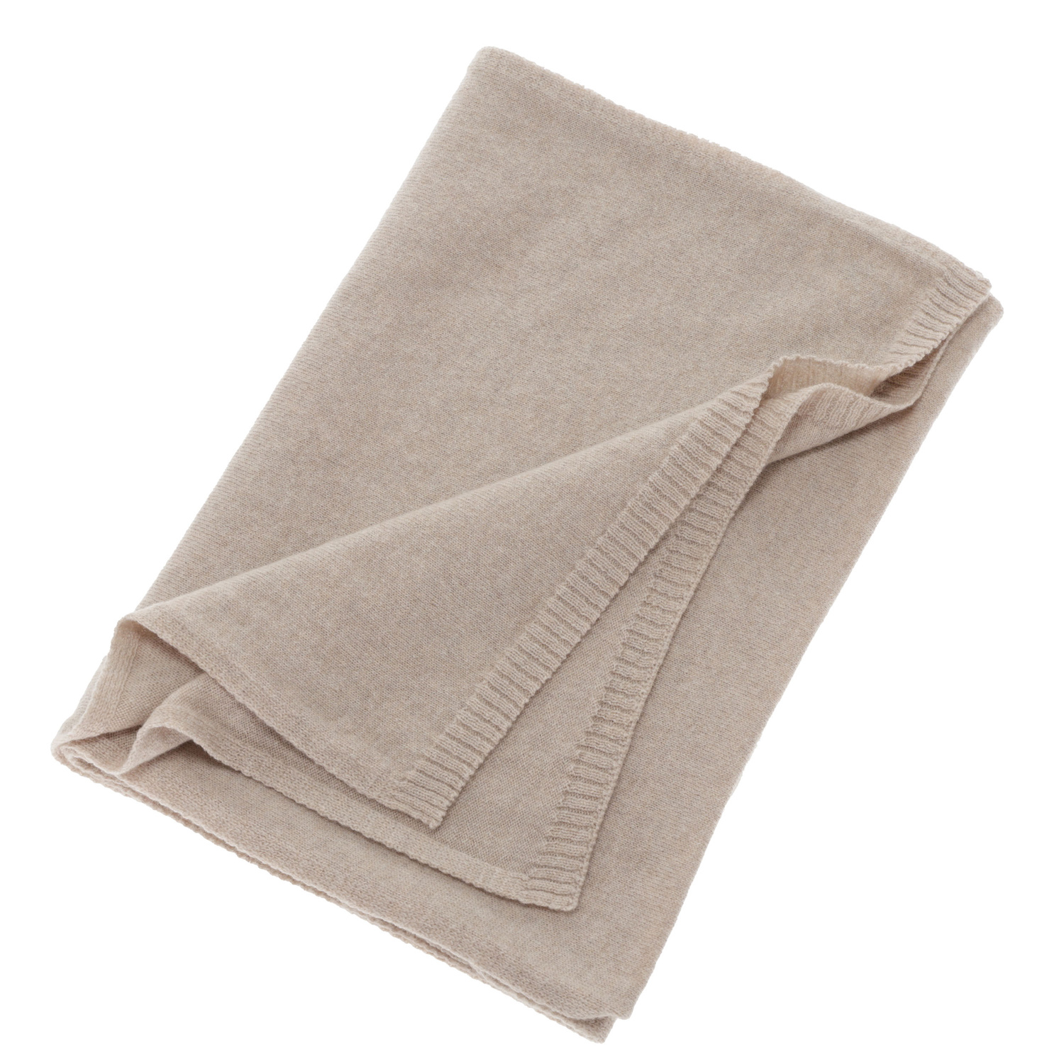 Női téli sál, világosbézs, merinó gyapjú kaszmiírrel, Irenia