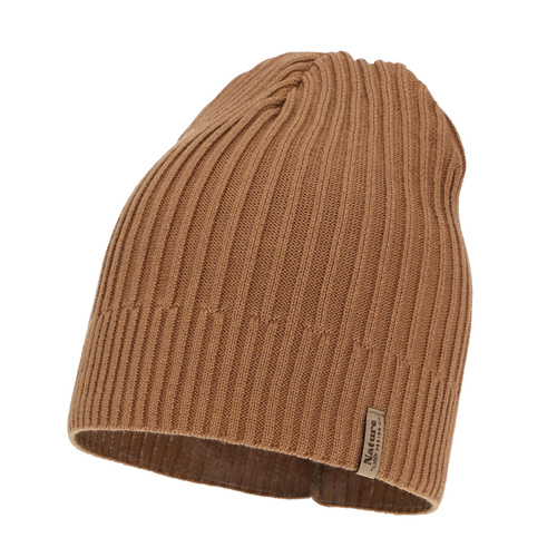 Női tavaszi-őszi sapka, pamuttal, teveszín, Mirona