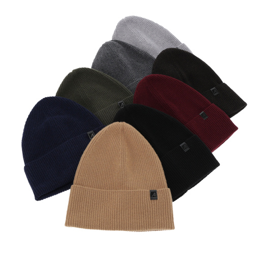 Férfi téli sapka, teve, merinó gyapjú kasmírral, Azuryt