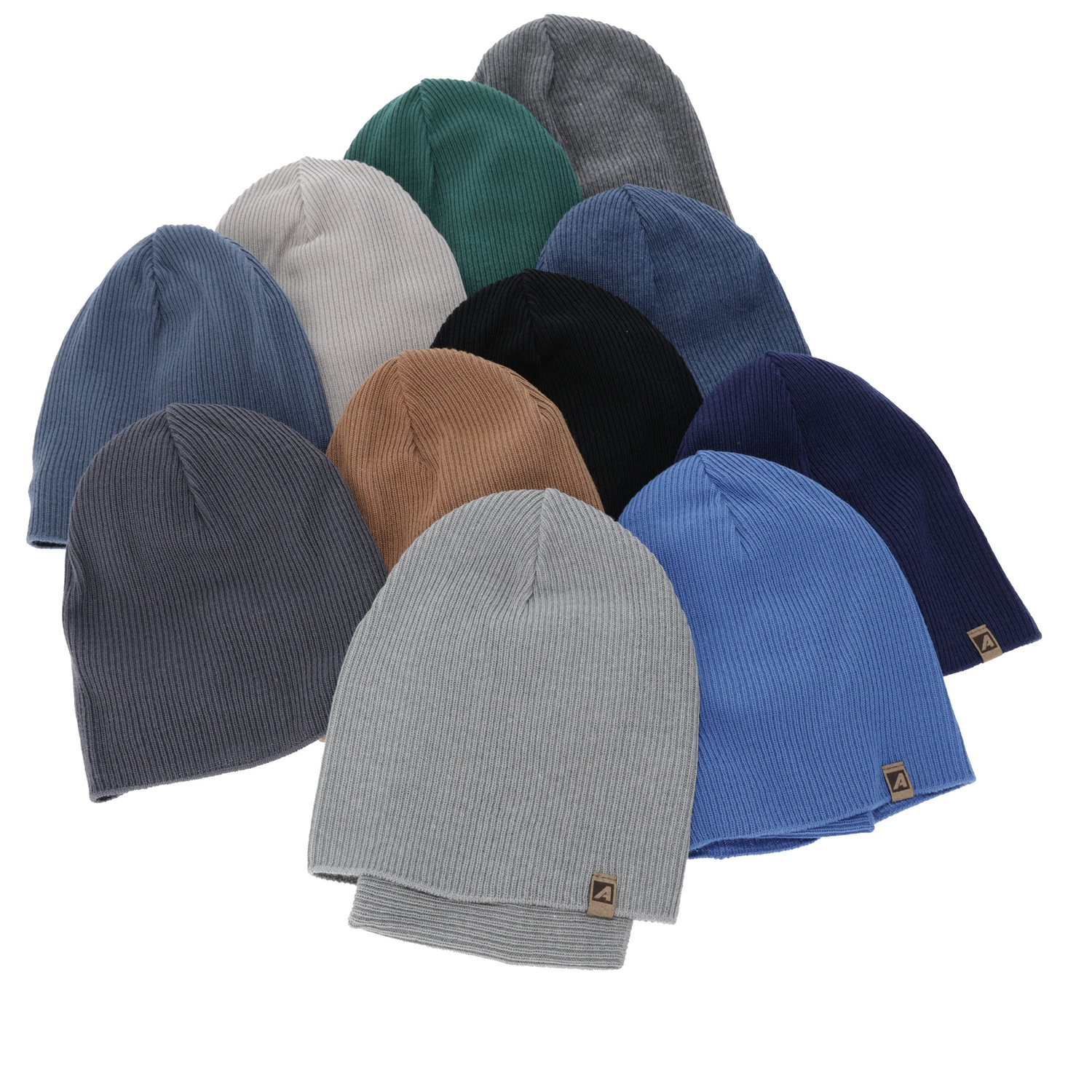 Kisfiú tavaszi-őszi sapka és nyakmelegítő szett, pamuttal, kék, Lucer