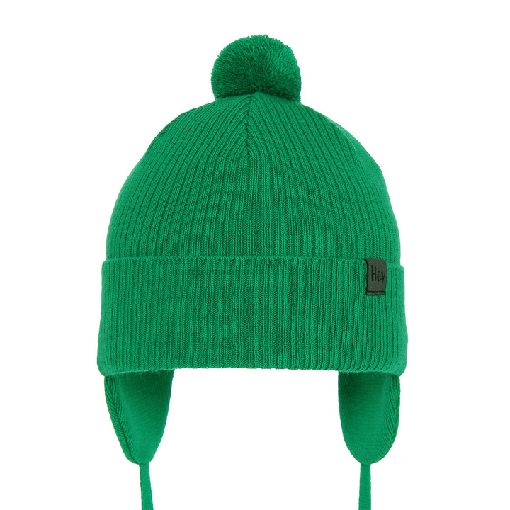Őszi/tavaszi zöld sapka fiúknak pomponnal Axel