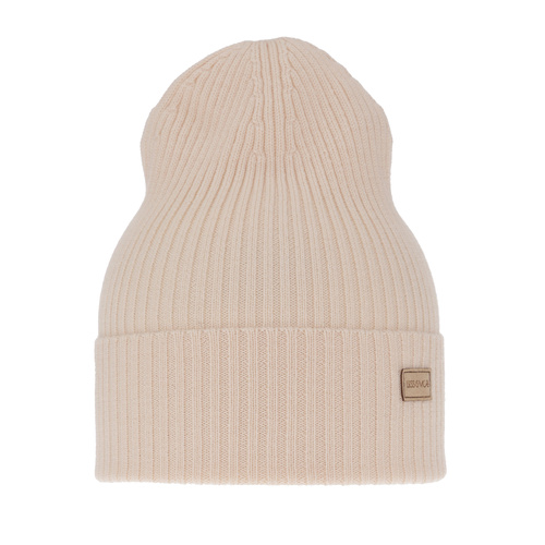 Női téli sapka, tavaszi, világosrózsaszín, 100% merinó gyapjú, Sophie