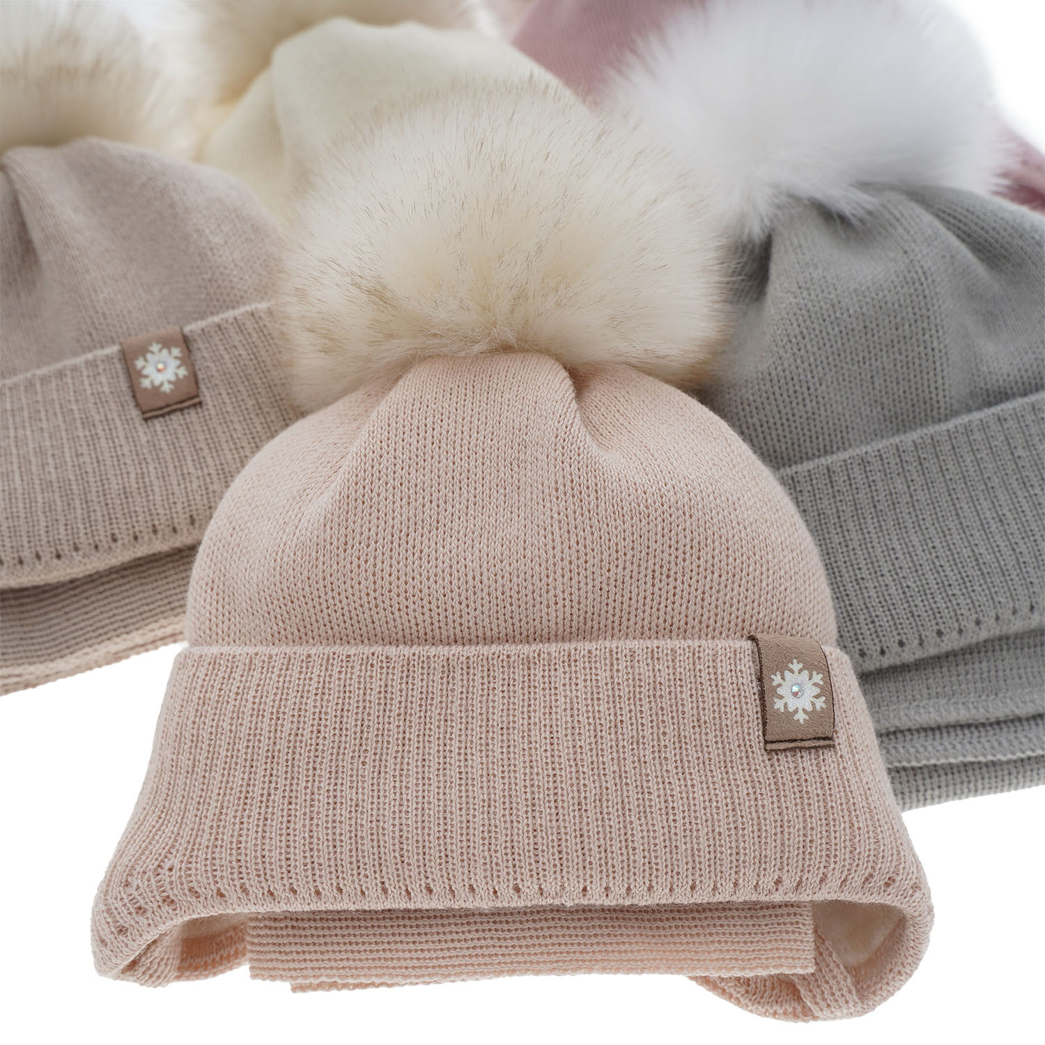 Téli szett lányoknak: bézs sapka és merinó gyapjú sál Arika