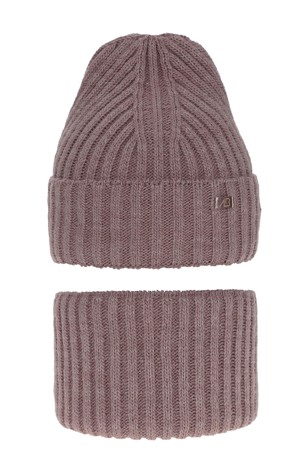 Lány szett: sapka és téli körsál rózsaszín Valentine