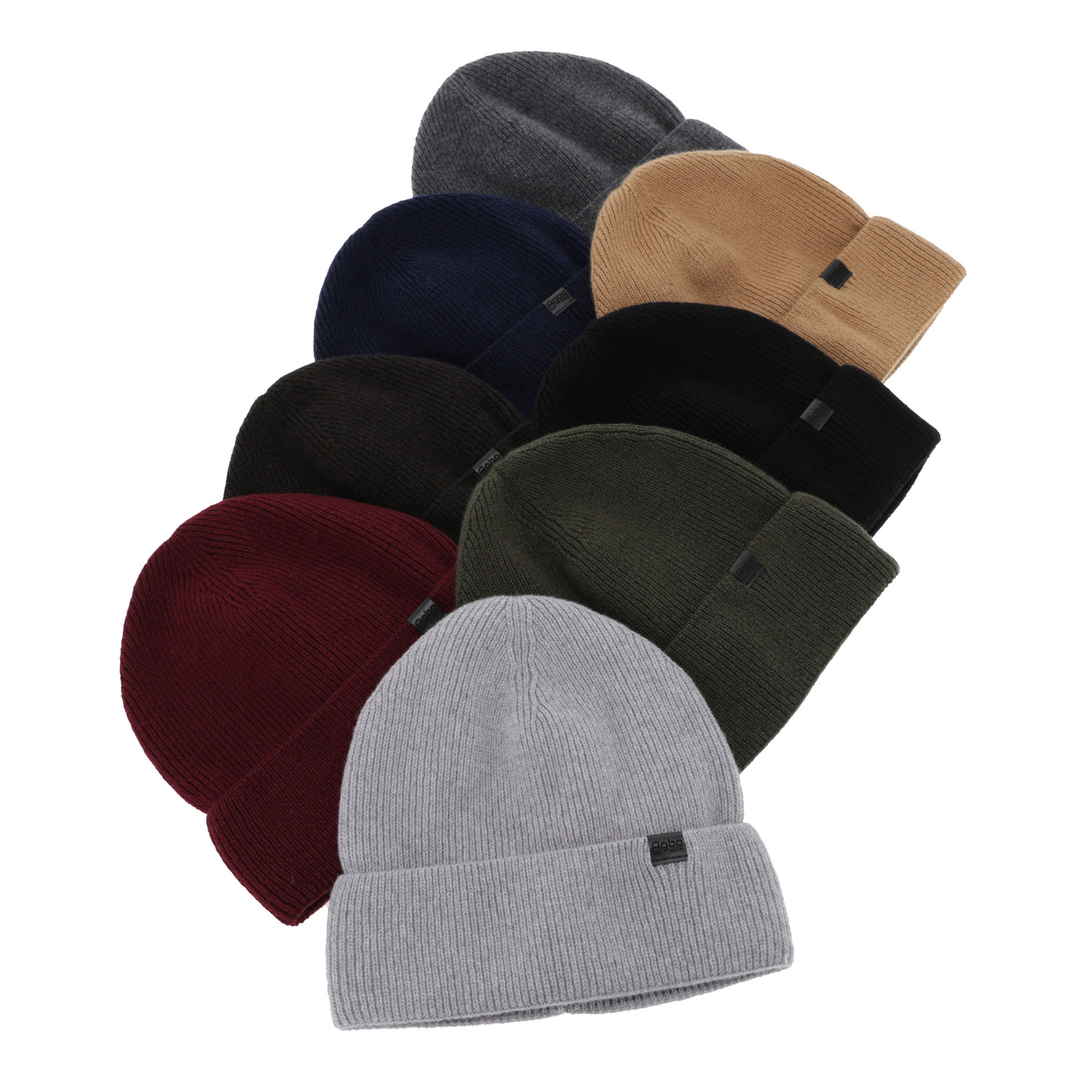 Férfi téli sapka, szürke, merinó gyapjú kašmírral, Arwen