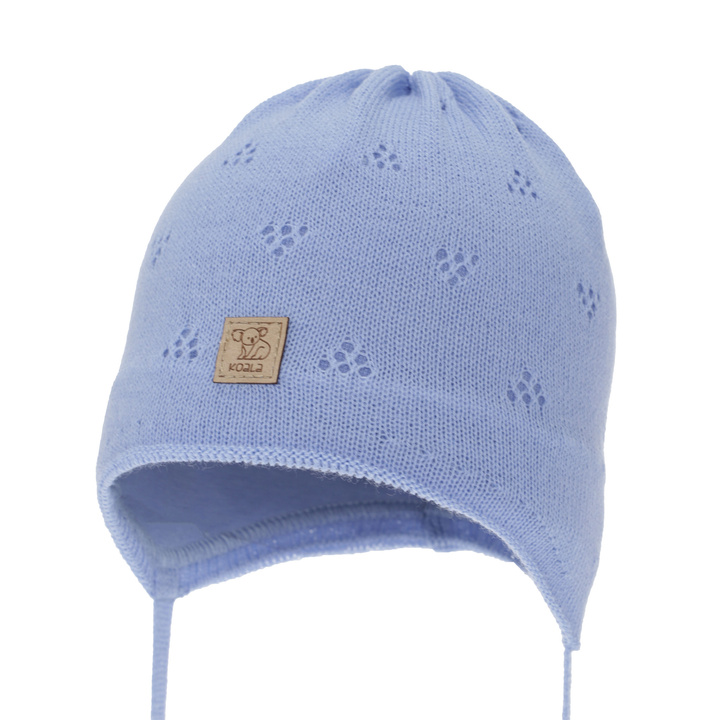 Kisfiú őszi-tavaszi sapka, kék, megkötős, Slate