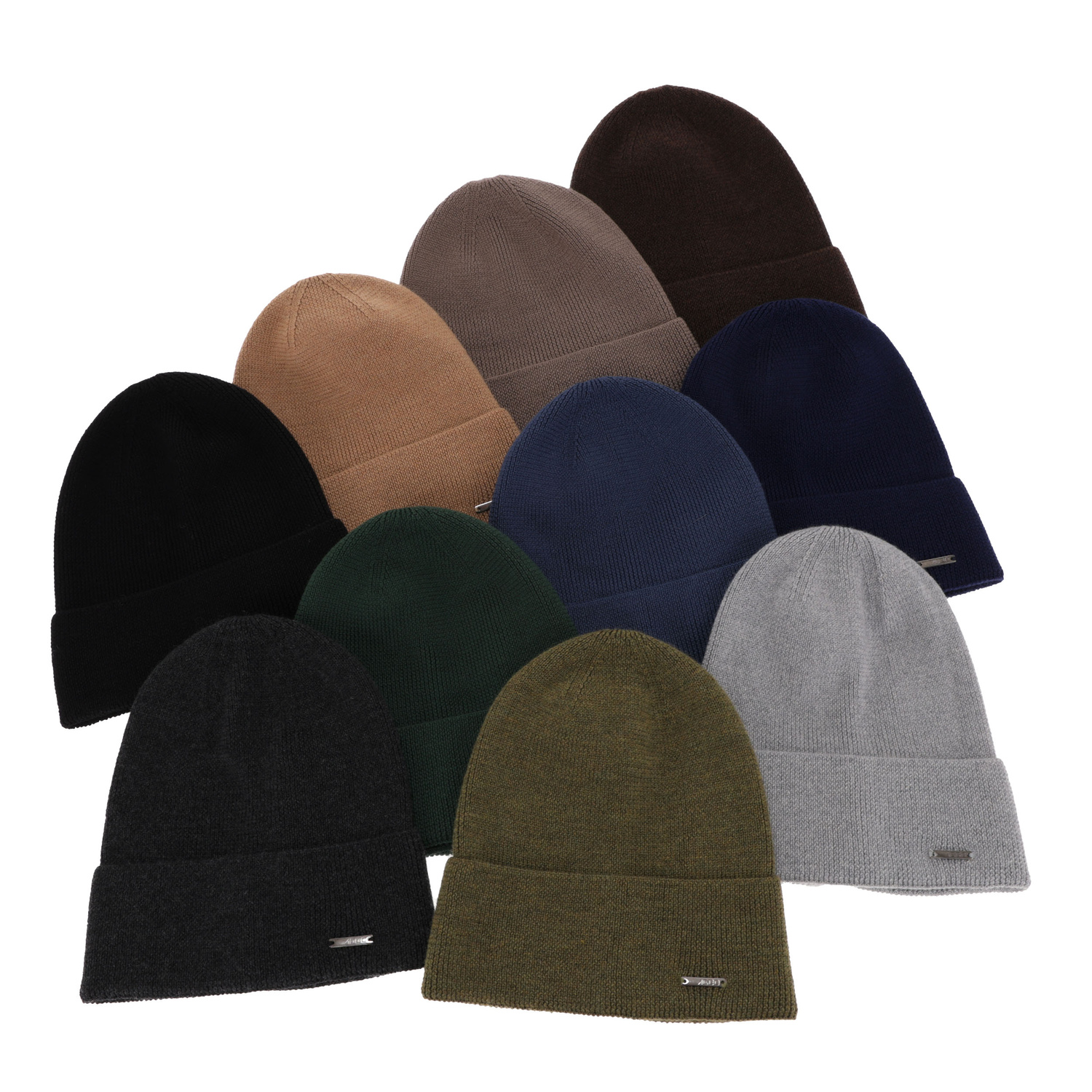 Tavaszi-téli férfi sapka sötétkék 100% extra finom merinói Memfis