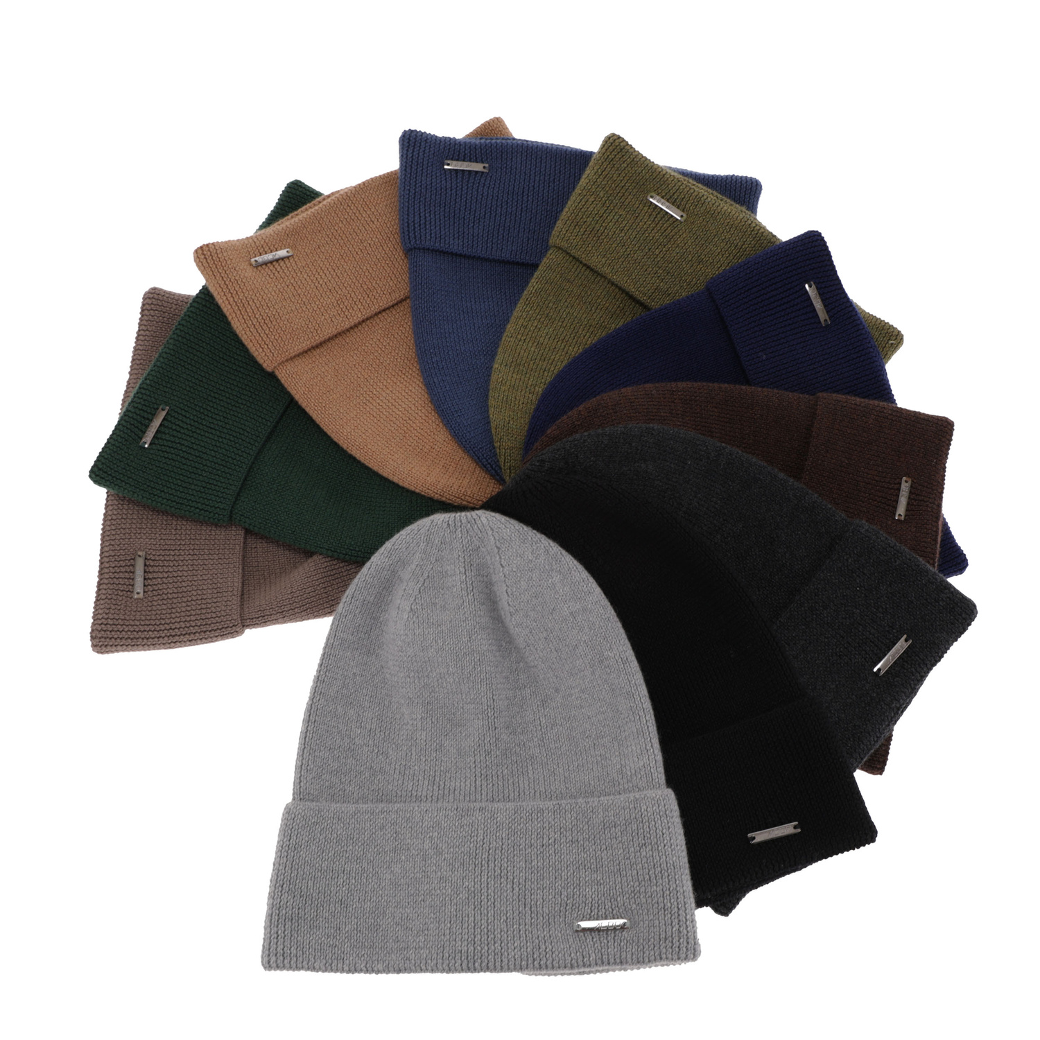 Tavaszi-téli férfi sapka sötétkék 100% extra finom merinói Memfis