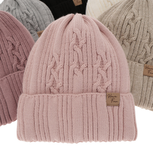 Téli készlet lányoknak: sapka és kémény rózsaszín Rema