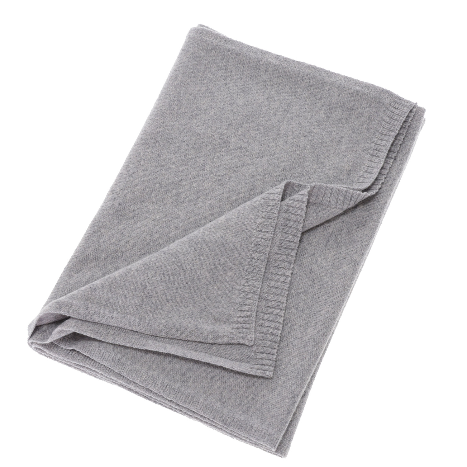 Női téli sál, szürke, merinó gyapjú kasmírral, Irenia