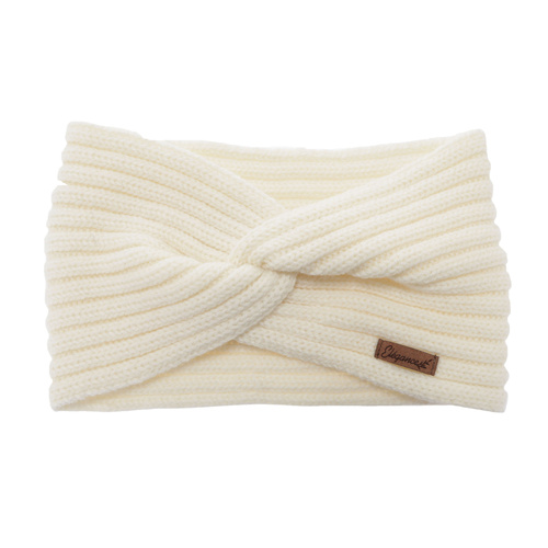 Női téli fejpánt, barna, 100% merinó gyapjú, Veka