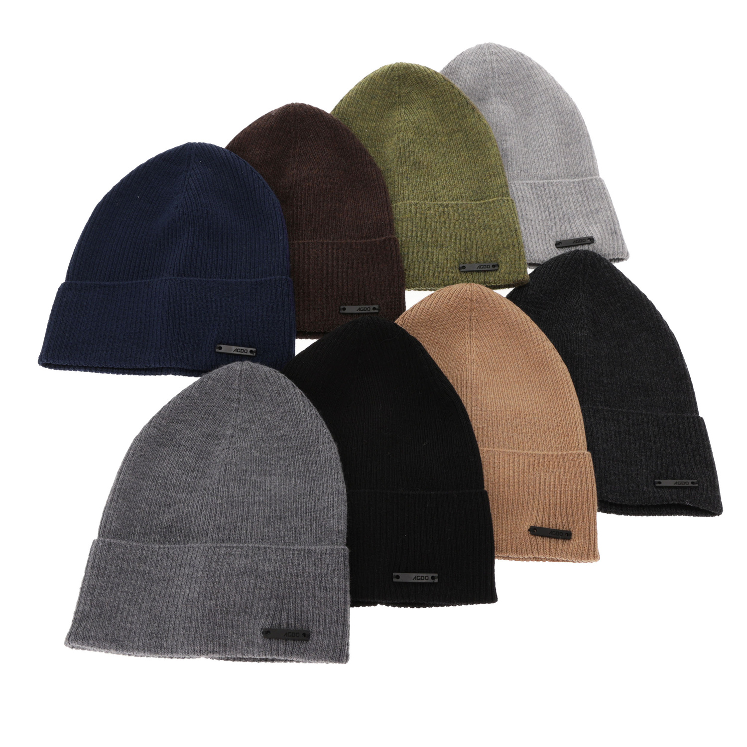 Férfi tavaszi, őszi sapka fekete 100% merinó gyapjú Fleur