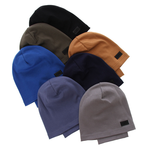 Fiú őszi/tavaszi szett: kék pamut sapka és csősál Frizi