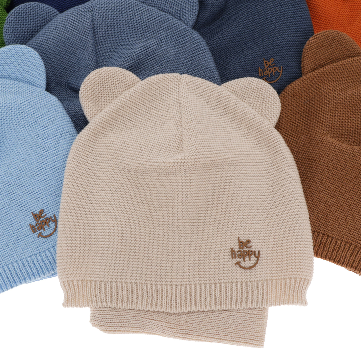 Őszi/tavaszi fiúszett: sapka és sálkendő, pamuttal, kék Ludvic