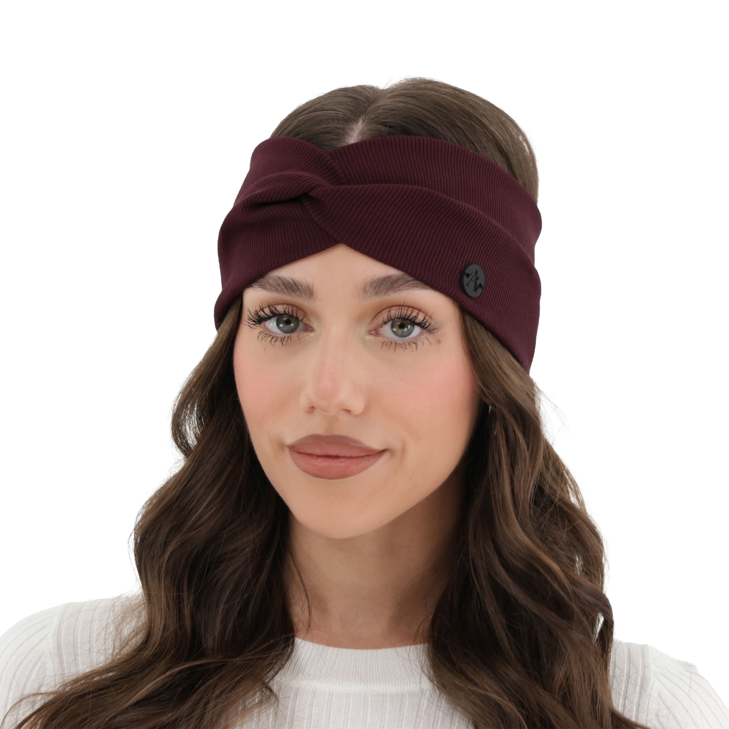 Női őszi-tavaszi fejpánt, barna, pamut, Auri