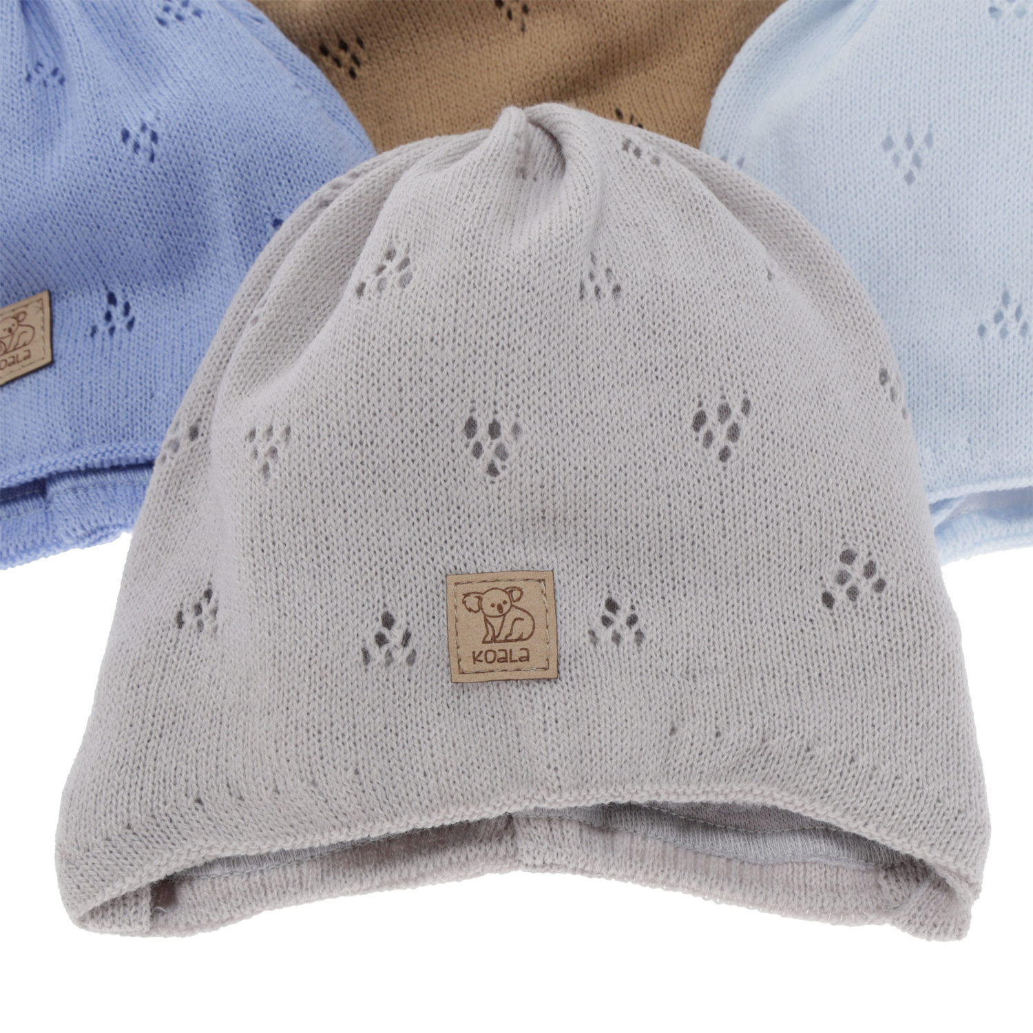 Kisfiú tavaszi-őszi sapka, bézs, megkötős, Slate