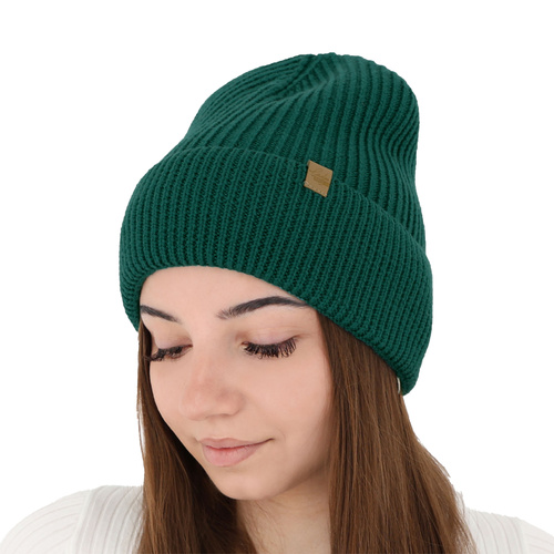 Női téli sapka bézs színű 100% extrafine merino gyapjúból Isla