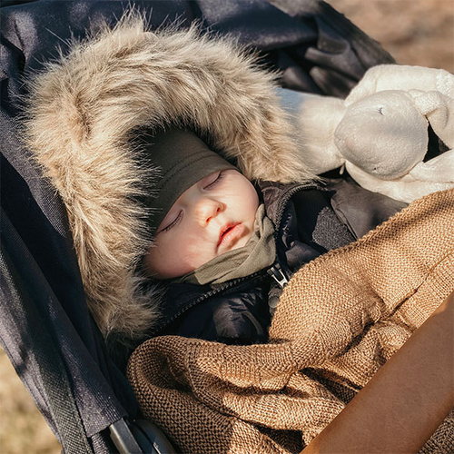 Fiú pamut szett: sapka és őszi/tavaszi csősál khaki Hazel