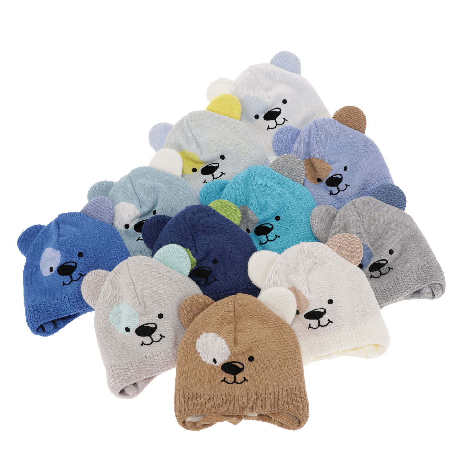 Őszi/tavaszi fiú sapka pomponnal kék Kasper