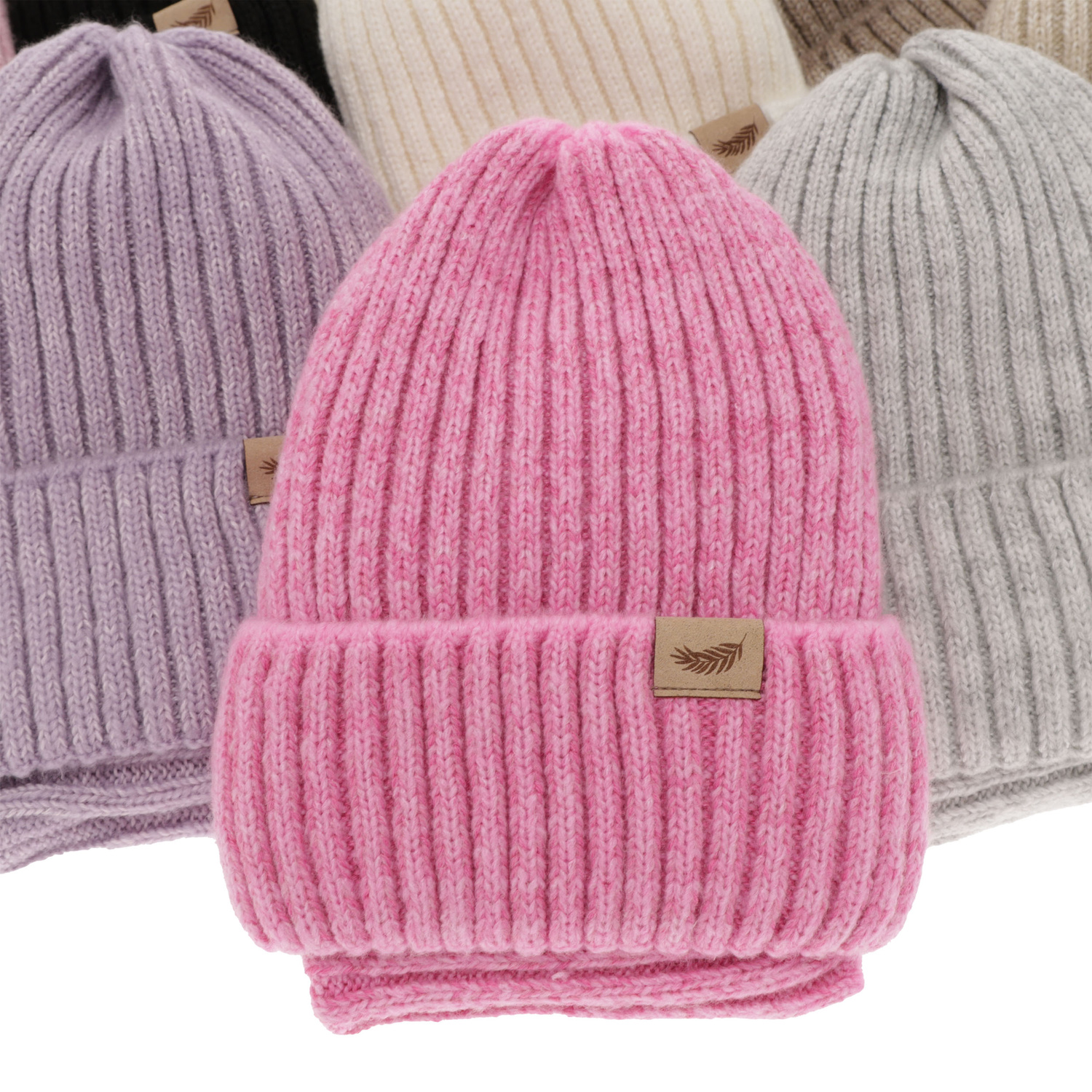 Téli szett lányoknak: sapka és kémény fekete merinói gyapjú Karmina