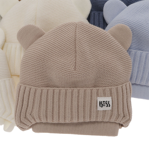 Fiú szett: téli sapka és sál sötétkék Luciano