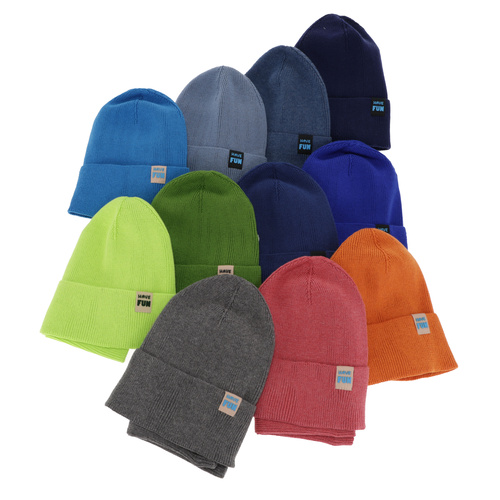 Őszi/tavaszi fiúszett: sapka és sálkendő, pamuttal, tengerészkék Ottavio