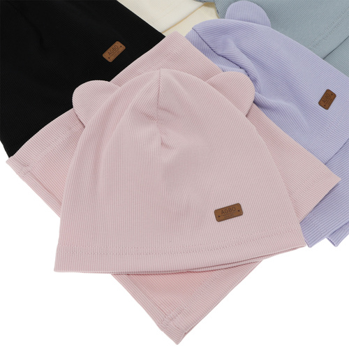 Kislány tavaszi-őszi sapka és nyakmelegítő szett, pamuttal, lila Georgea