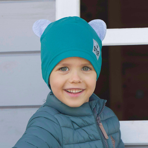 Fiú őszi/tavaszi pamut sapka, sötétkék Jugo