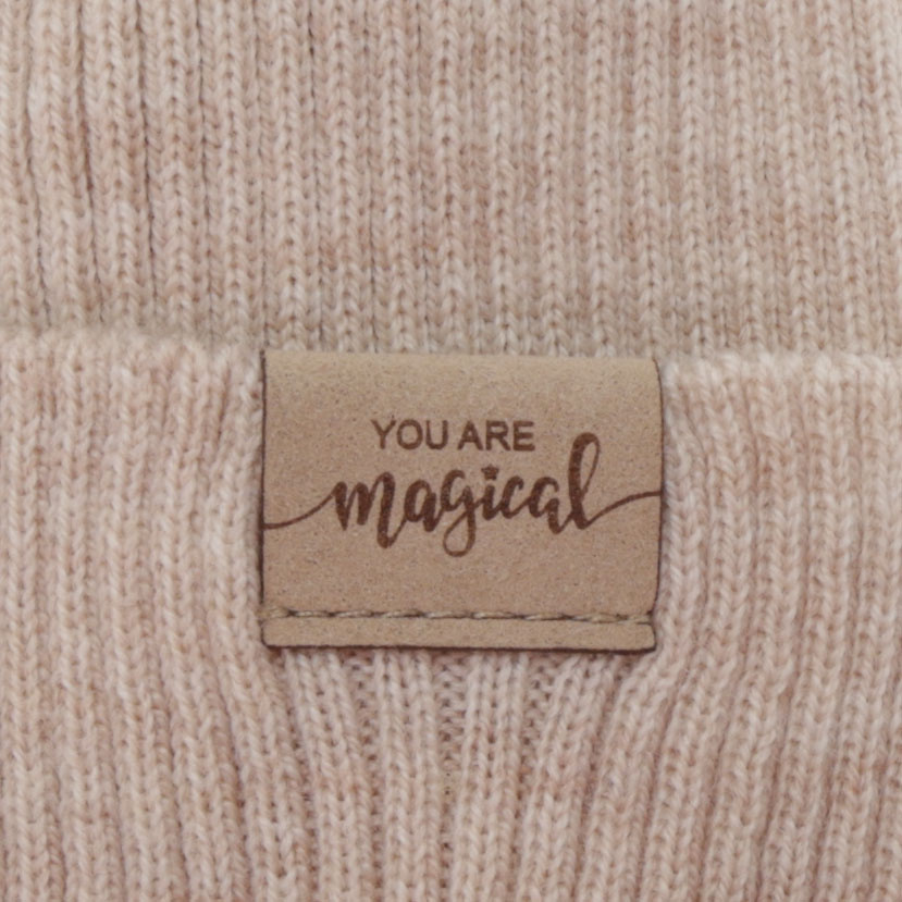 Kislány tavaszi-őszi sapka és nyakmelegítő szett, rózsaszín, 100% merinó gyapjú, Magenta