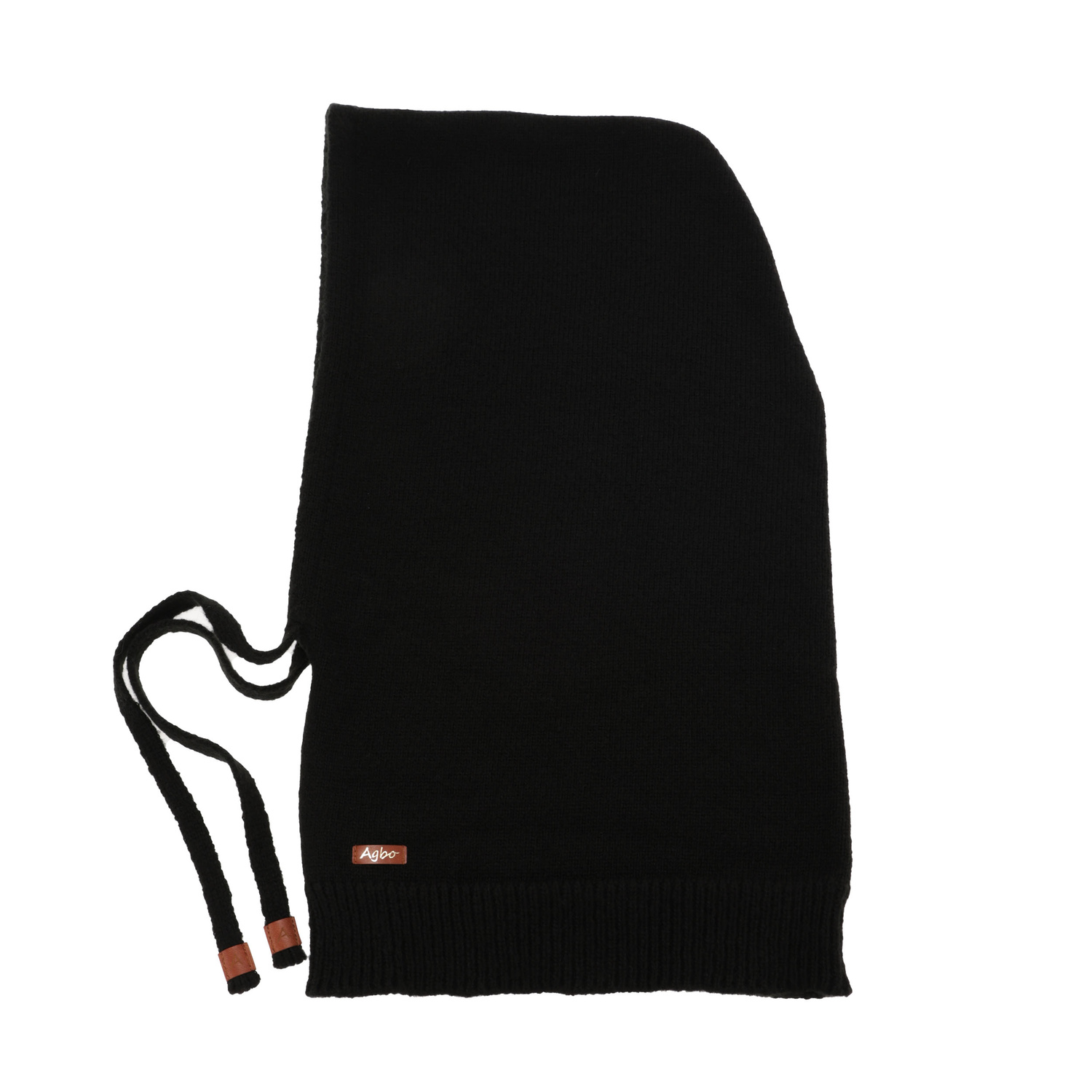 Női téli balaclava, fekete, merinó gyapjúval, Elizabeth