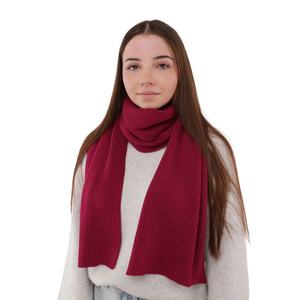 Női téli sál rózsaszín 100% extra finom merinó gyapjú Jessica