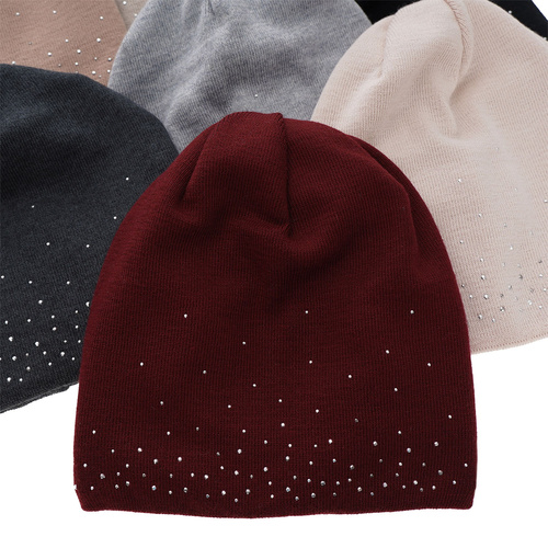 Női téli sapka bordó merinó gyapjúból Minerwa