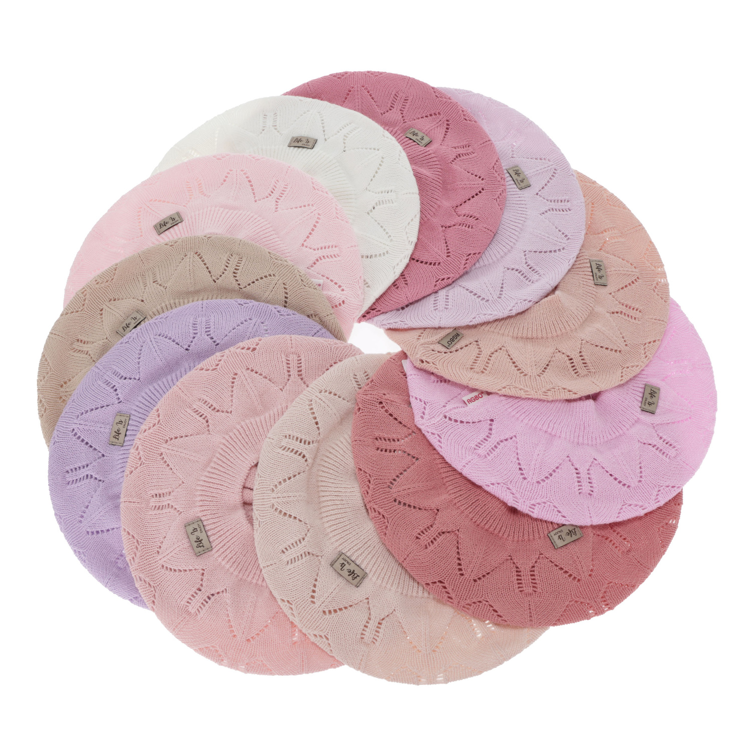 Kislány őszi-tavaszi beret, bézs, Liveria