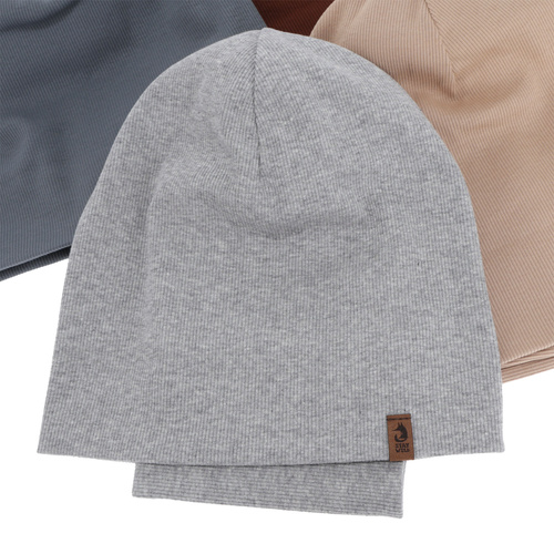 Kisfiú tavaszi-őszi sapka és nyakmelegítő szett, bézs, Amalfi