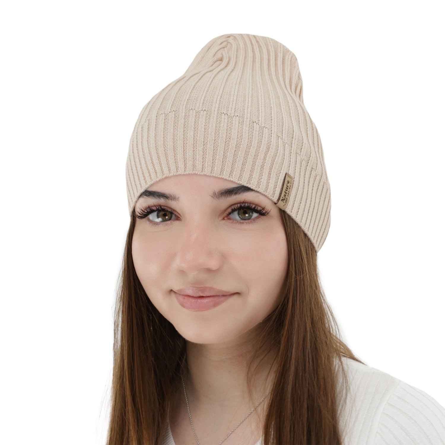 Női tavaszi-őszi sapká, pamuttal, szürke, Mirona