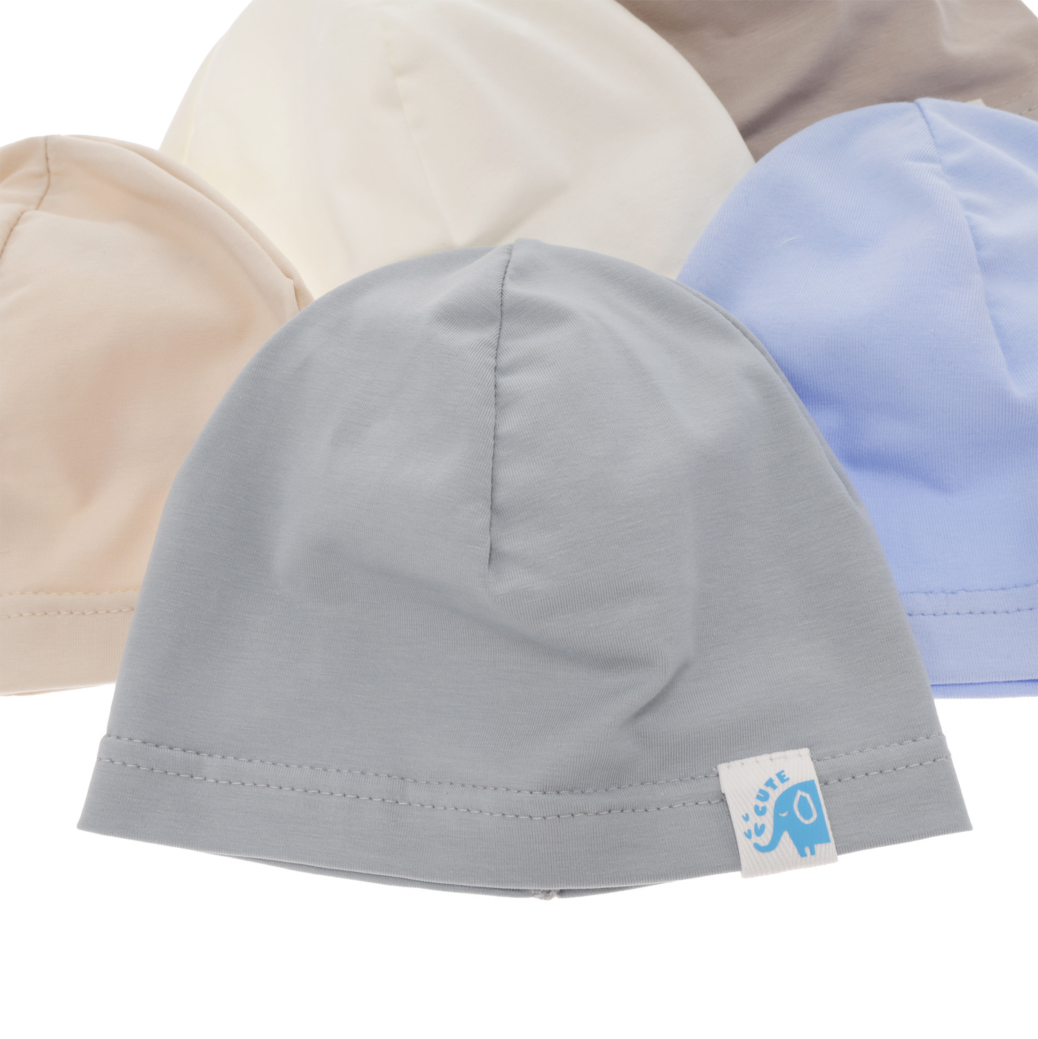 Pamut babasapka őszi/tavaszi krémszínű Alek