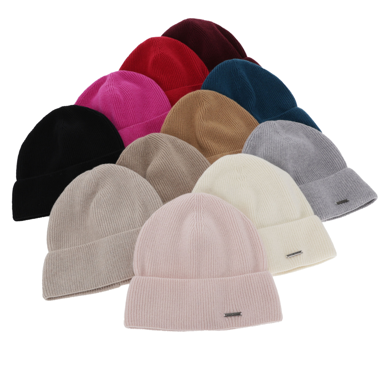 Női téli sapka, bordó, merinó gyapjú kashmirrrel, Sindra