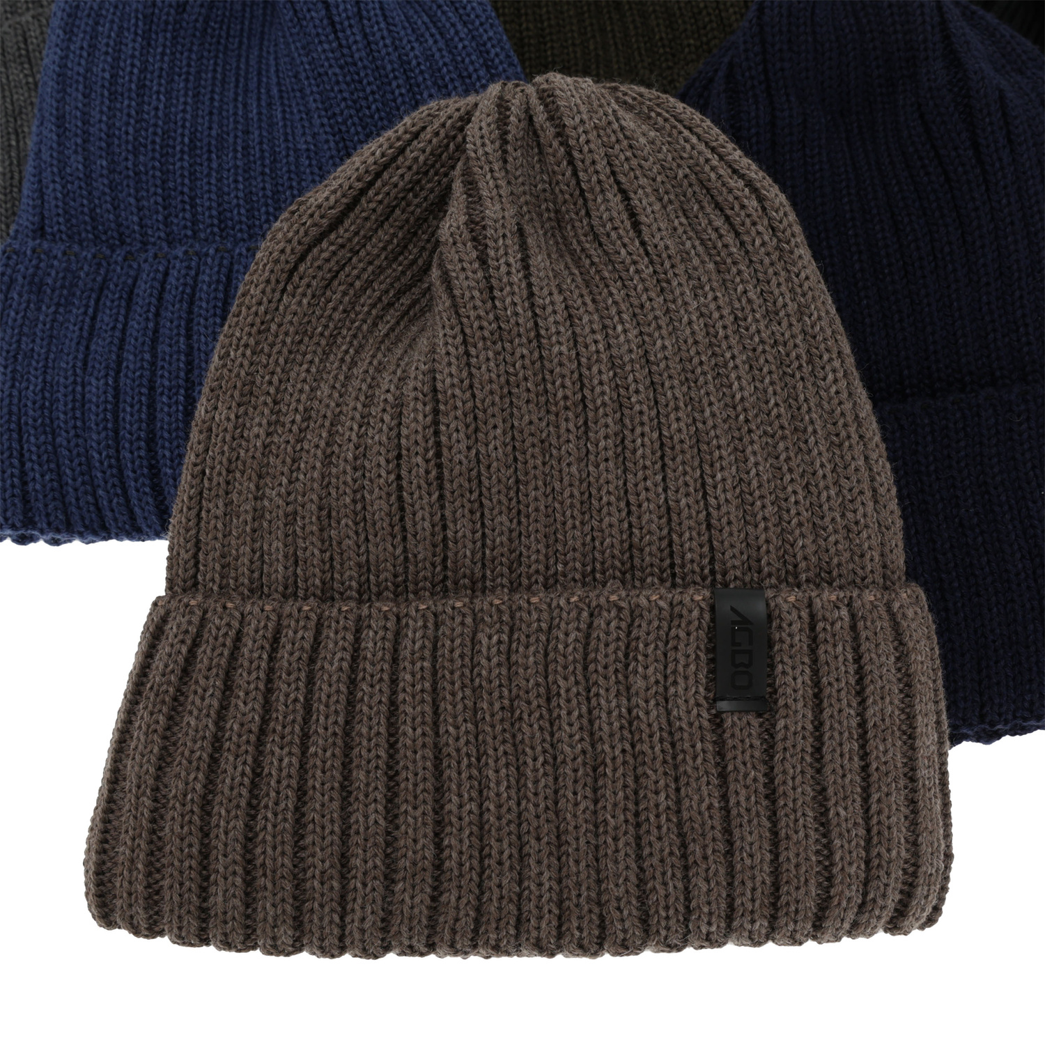 Férfi téli sapka, sötétkék, merinó gyapjúval, Tyrol