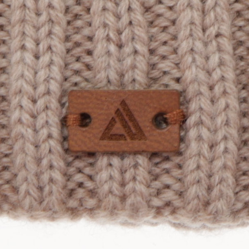 Kisfiú téli sapka és nyakmelegítő szett, 100% merinó gyapjú, szürke, Umberto